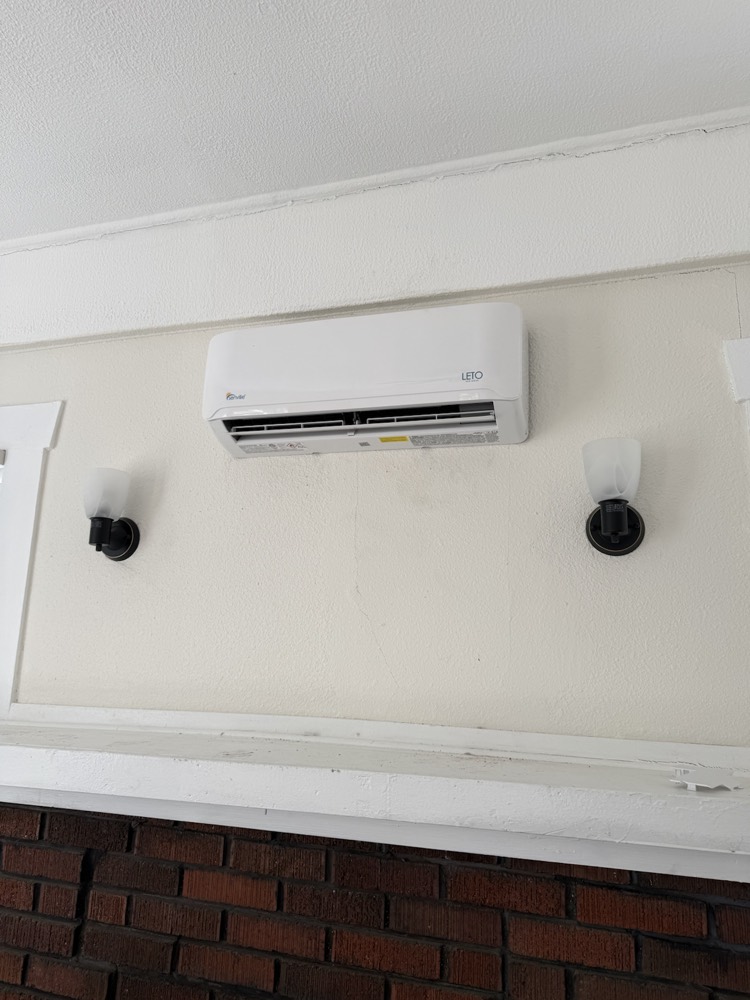 Wall-mounted ductless mini-split indoor unit